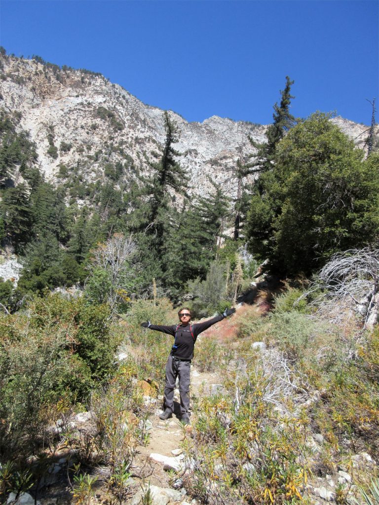 Doing some off-trail exploring in the San Gabriel Mountains